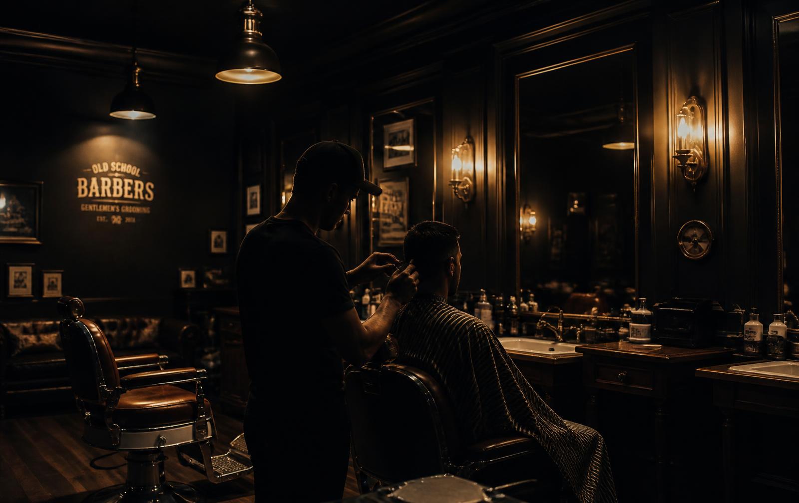 Interior da Barbearia Corrêa